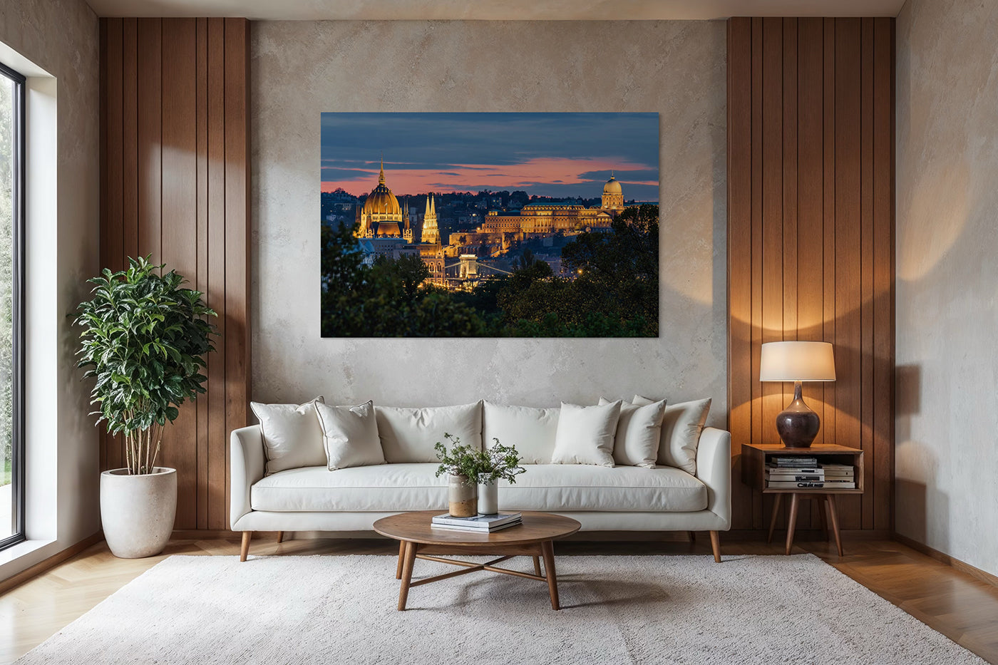 Budapest – Panoráma a Margitsziget felől | Fine Art giclée fotónyomat és falikép