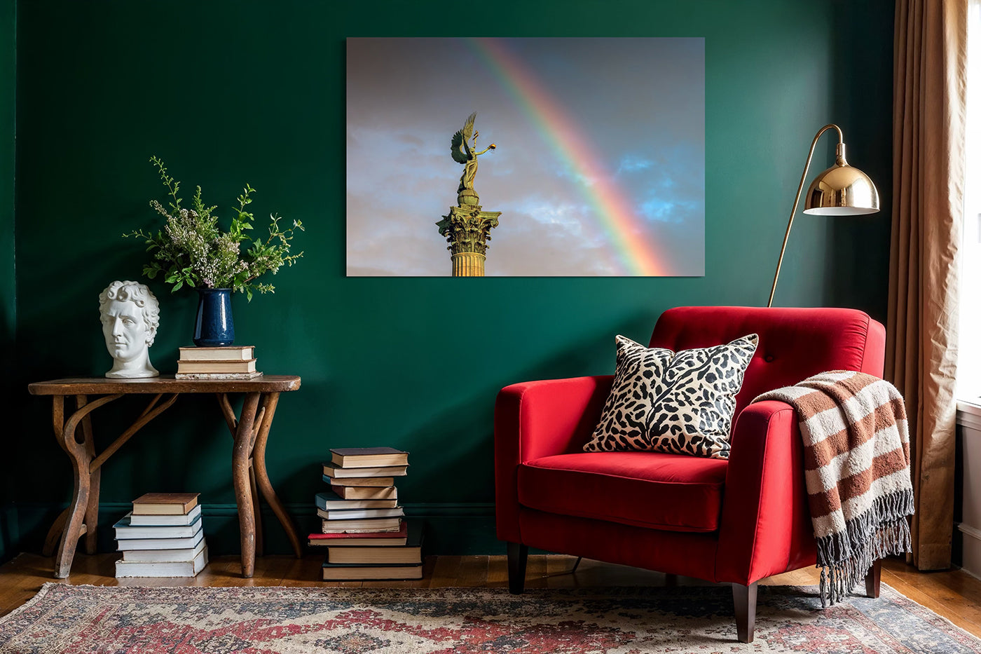 Budapest – Szivárvány a Hősök terén | Fine Art giclée fotónyomat és falikép