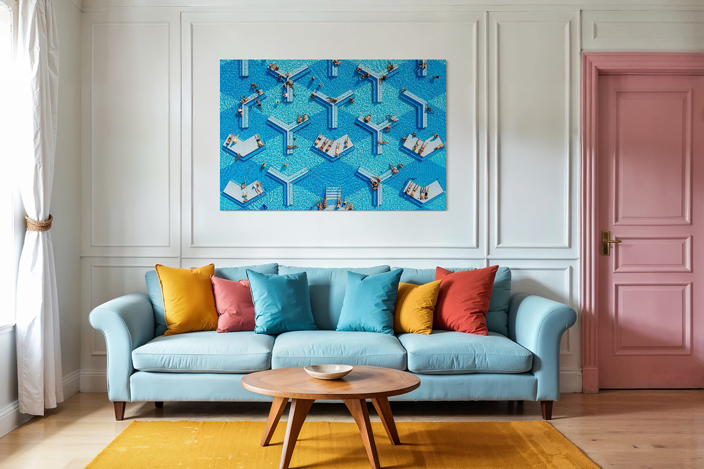 Budapest – Palatinus Strandfürdő felülnézetből | Fine Art giclée fotónyomat és falikép