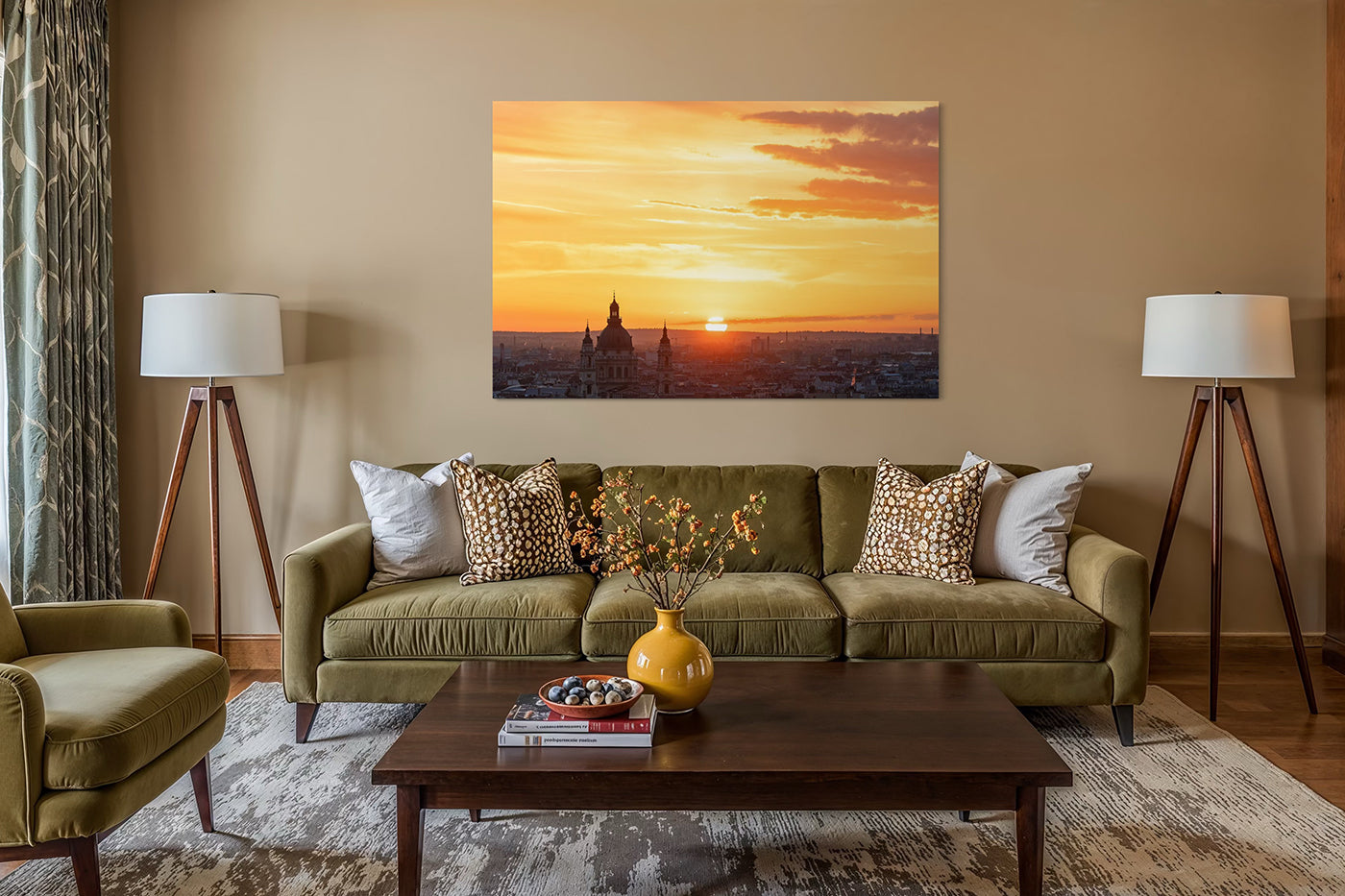 Budapest – Szent Isván Bazilika napkeltekor a Halászbástyáról | Fine Art giclée fotónyomat és falikép