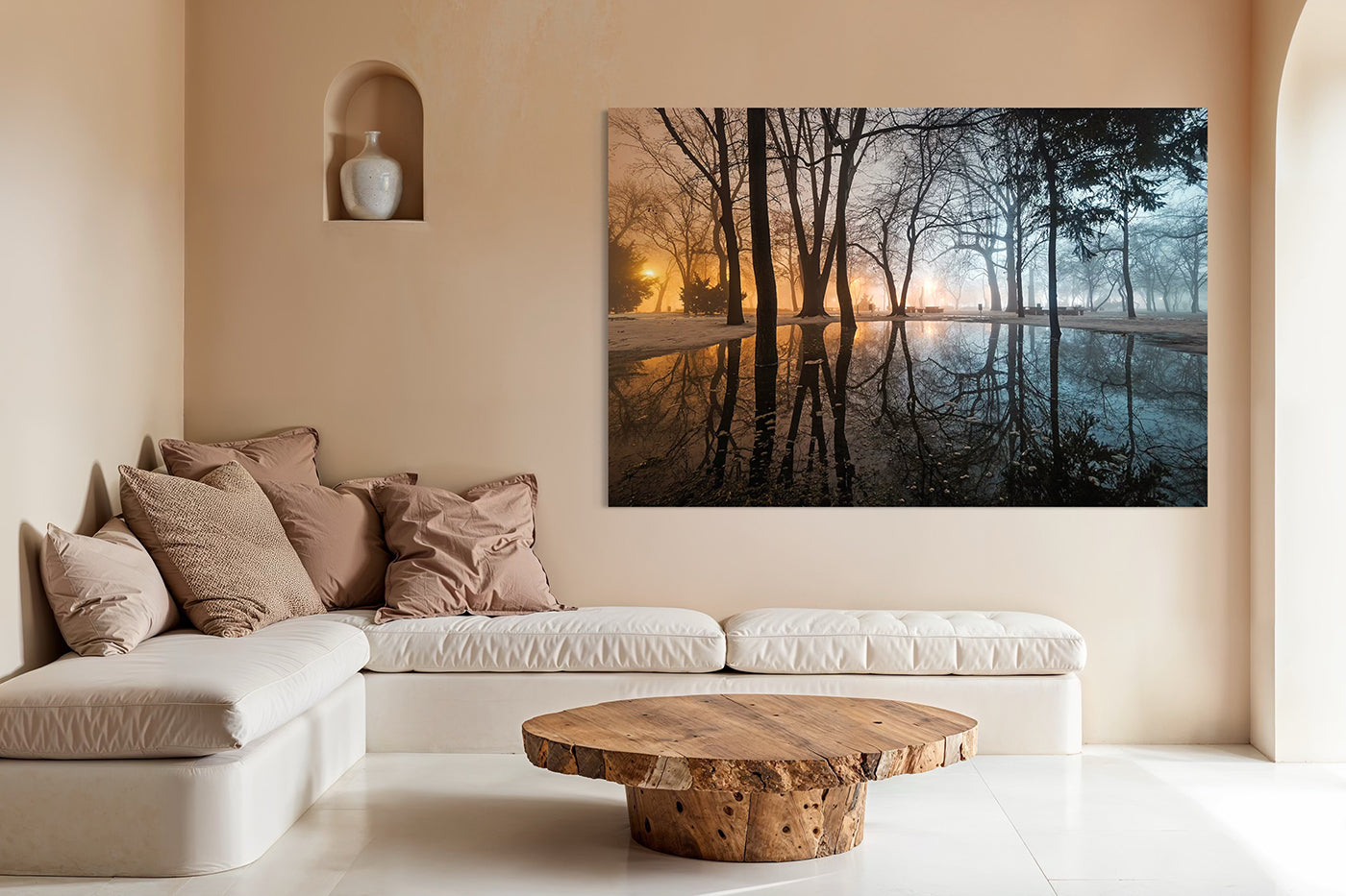 Budapest – Foggy Winter Evening in the City Park | Fine Art Giclée Print and Wall Art