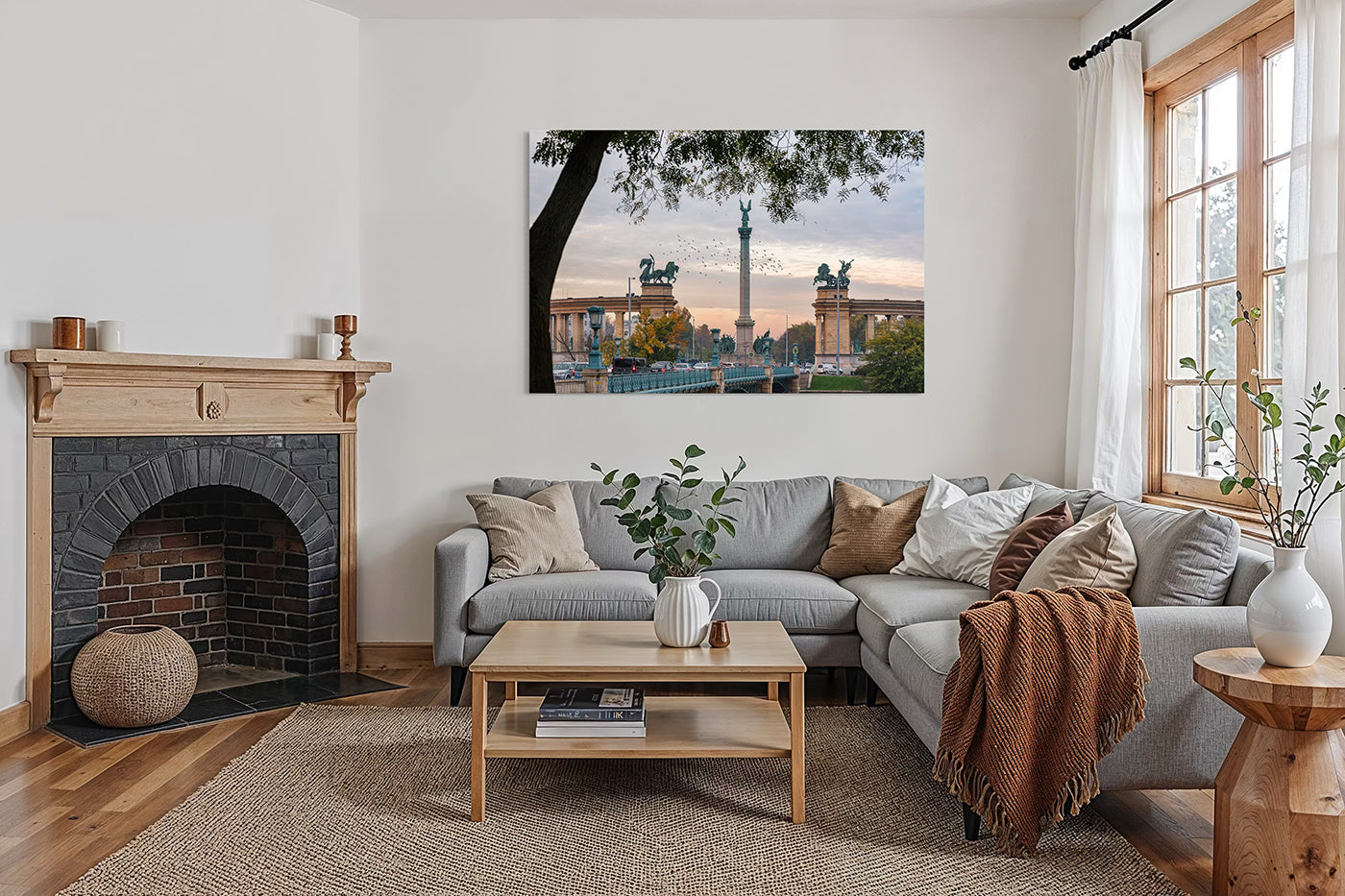Budapest – Hősök tere ősszel | Fine Art giclée fotónyomat és falikép
