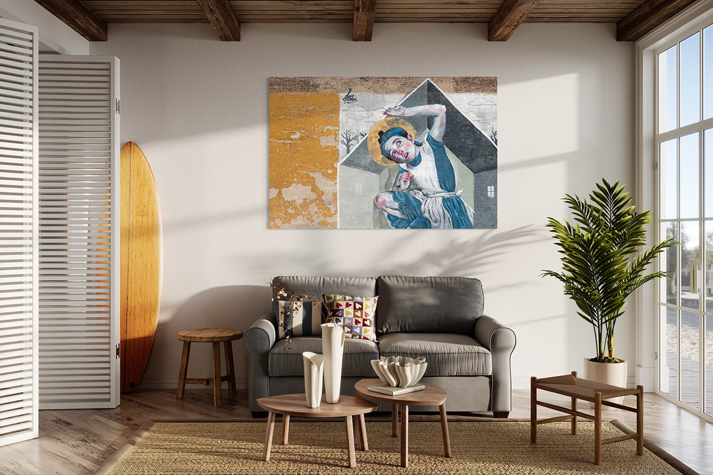 Budapest – Mural in Kertész Street | Fine Art giclée photo print and wall art