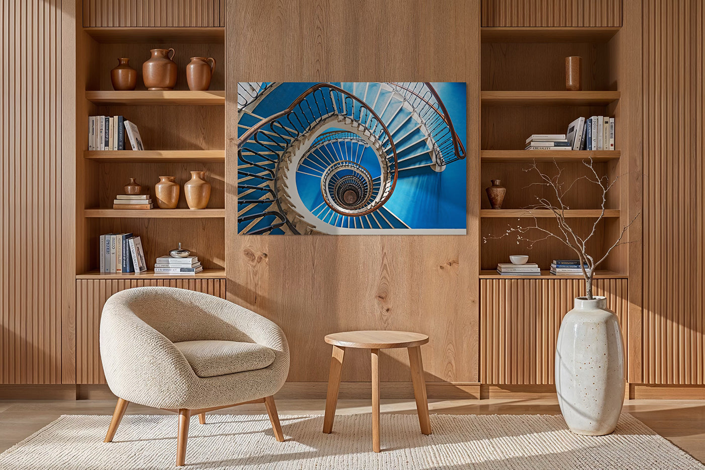 Budapest – Bauhaus csigalépcső a Pozsonyi út 38-40-ben | Fine Art giclée fotónyomat és falikép